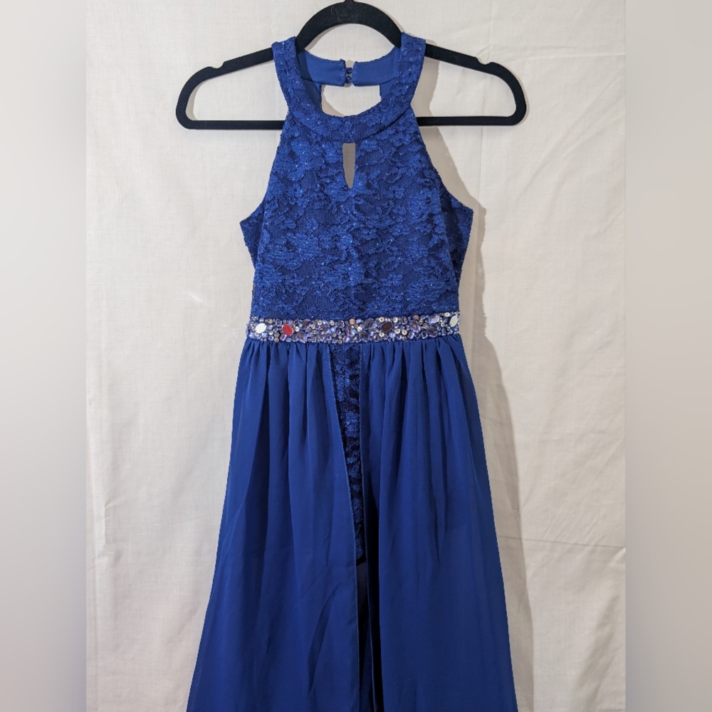 Speechless Girls Royal Blue Cocktail Party Dress, Size 12 - Picture 6 of 14